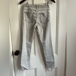 MOTHER Women's The Looker Light Gray Skinny Jeans